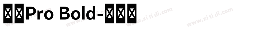 日产Pro Bold字体转换